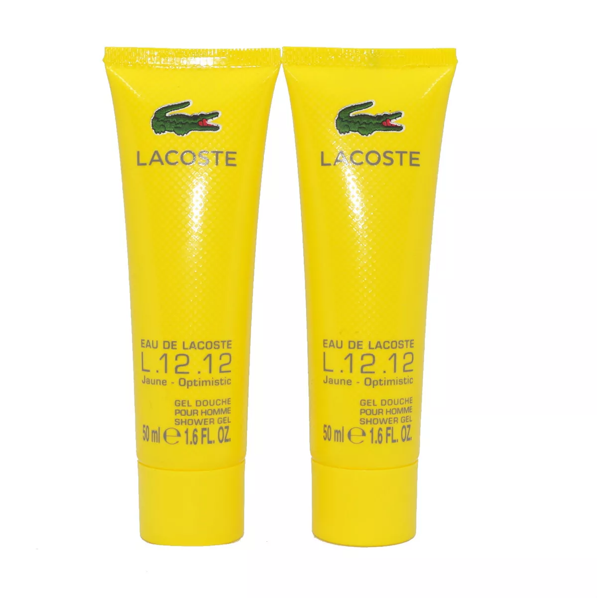 LACOSTE EAU DE LACOSTE L.12.12 JAUNE OPTIMISTIC SHOWER GEL (PROMO SIZE) | eBay