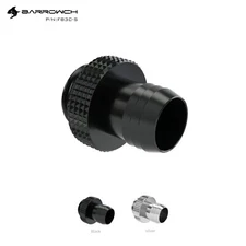 Barrowch G1/4" to 3/8" Barb Fitting for Soft Tubing 10mm ID Flexible Tubing 