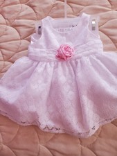 Infant Girls White Lace Easter  Holiday Baby Dress