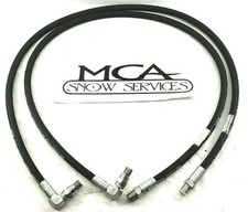 Meyer Snow Plow Angle Hose 2 Hoses 14 X 45 W90 Degree Swivel End 21856
