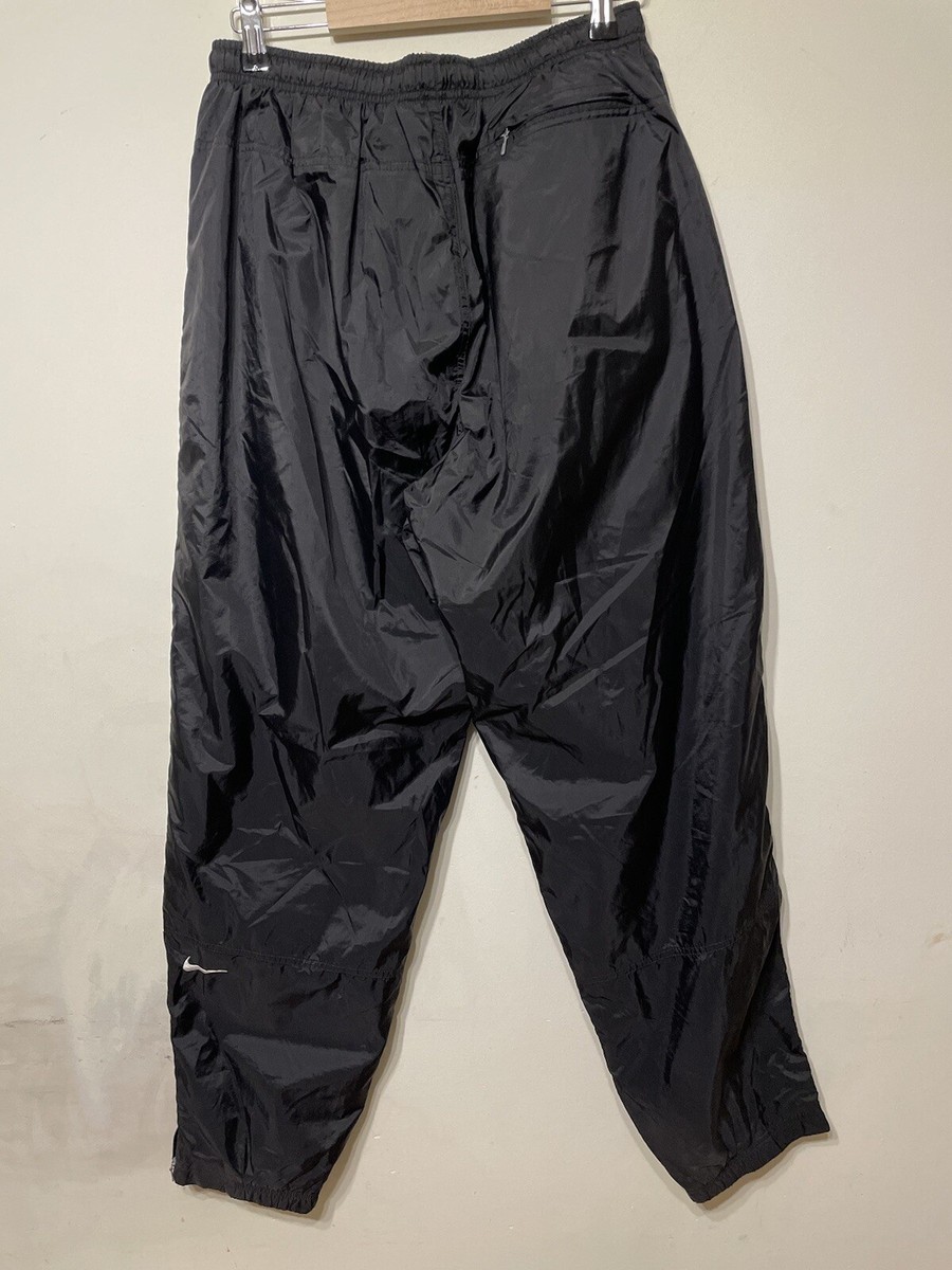 OG Nike Vintage 2000s 90s Track Pants Side Black Swoosh OG Nike Vintage 2000s 90s Track Pants Side Black Swoosh