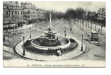 26  VALENCE  FONTAINE MONUMENTALE ET BOULEVARD BANCEL