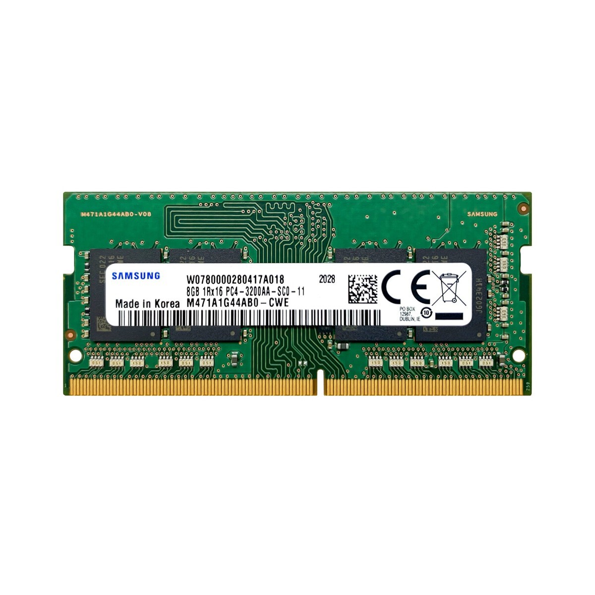 16GB DDR4 3200 (8GB×2) M471A1G44AB0-CWE New Samsung 16GB (2X 8GB )DDR4 3200MHz Laptop SODIMM Memory