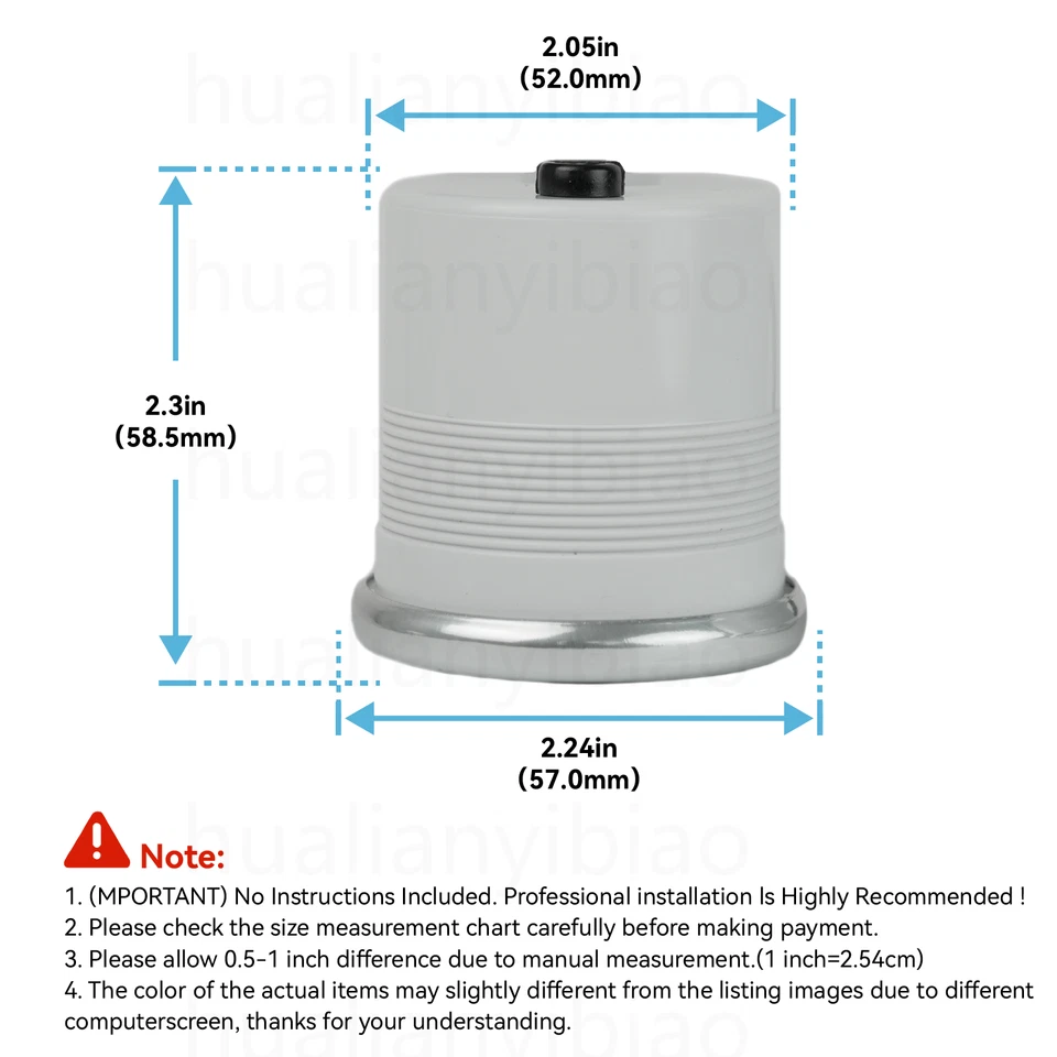 Tacómetro de coche de 2" 52 mm velocímetro medidor blanco LED 0 ~ 10000 RPM tinte de lente de humo Foto 3 de 4