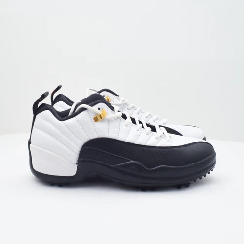 NIKE AIR JORDAN 12 LOW TAXI GOLF Size 7.5 White/Black DH4120-100