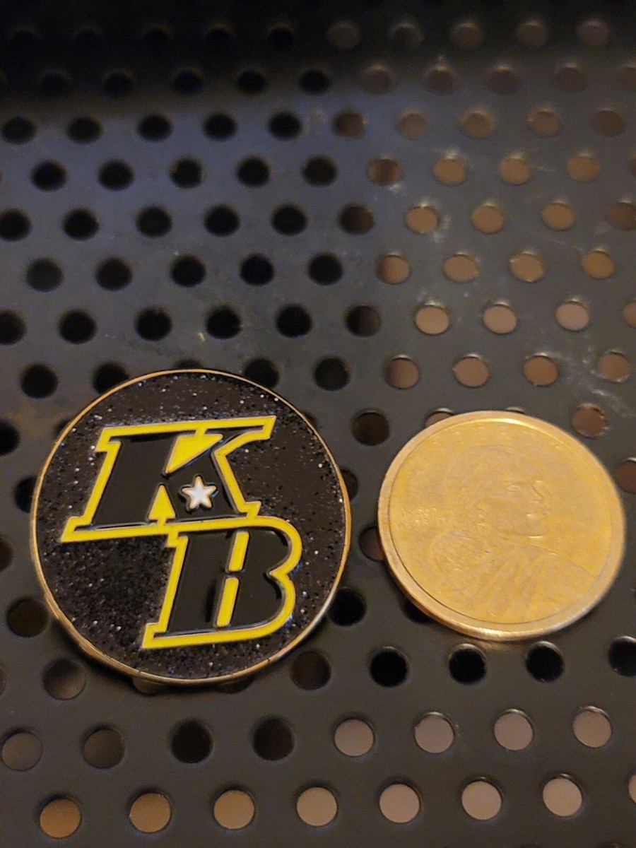 Los Angeles Lakers Champion 2020 KOBE BRYANT KB 3D Design LAPEL PIN 1.25