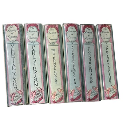 Complete Series Set MEMOIRS of CASANOVA 1-6 HBDJ Translated by Arthur Machen