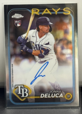 2024 Topps Chrome - Rookie Autographs Jonny Deluca #RA-JDE (AU, RC) rookie auto