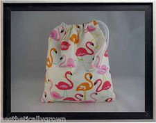 Gymnastics Leotard Grip Bags / Flaming Flamingos Gymnasts Birthday Goody Bag