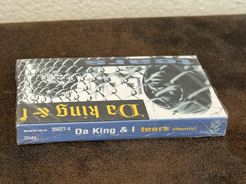 Rare! 1993 Da King & I – Tears Remix SEALED Cassette Tape Rowdy Records - Image 3 of 4