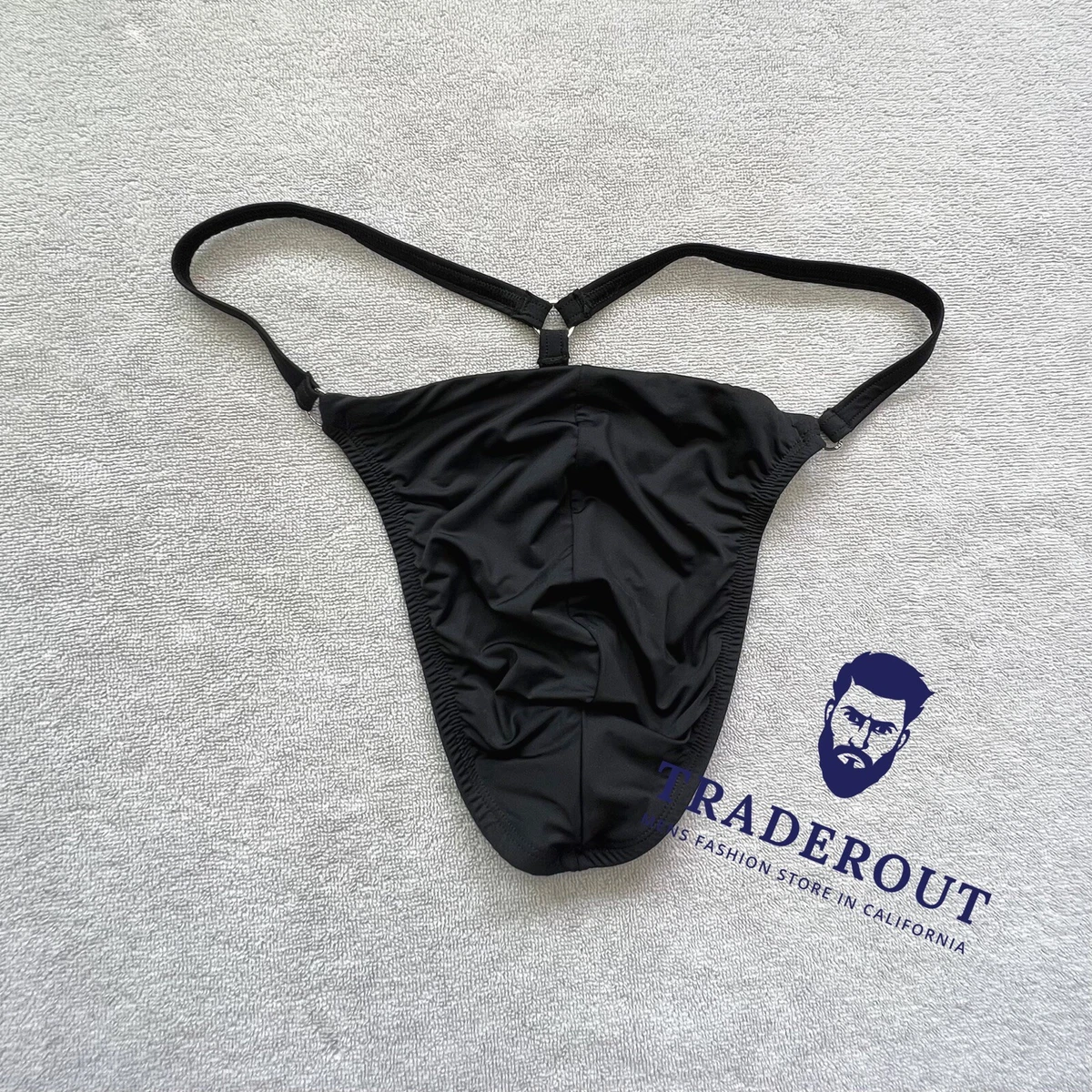 Ropa Interior Micro Tanga Para Hombre - Transparente, Colores Blanco Y Negro, Tallas M/L/XL