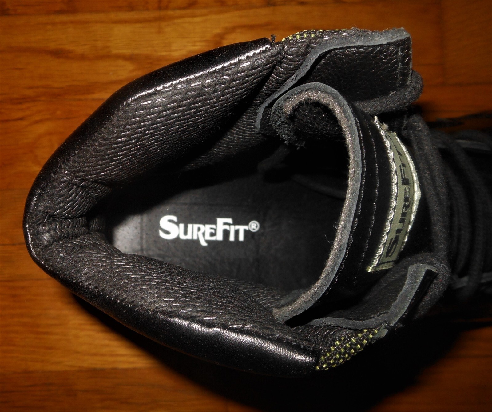 NEW SureFit Men's Calgary S225 Black Leather Lace Up Boots Size 14 Wide