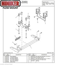 Hiniker Snowplow Mount Dodge 4 X 4 05-12 Dakota Quick-hitch 1 25011817 Hiniker Snowplow Mount Dodge 4 X 4 05-12 Dakota Quick-hitch 1 25011817