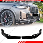 For 2023-26 BMW X5 G05 M Sport LCI MP Style Gloss Black Front Bumper Lip Spoiler