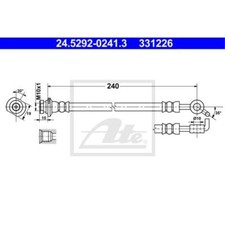 ATE Bremsschlauch Bremsleitung hinten rechts für Nissan Qashqai +2 I II