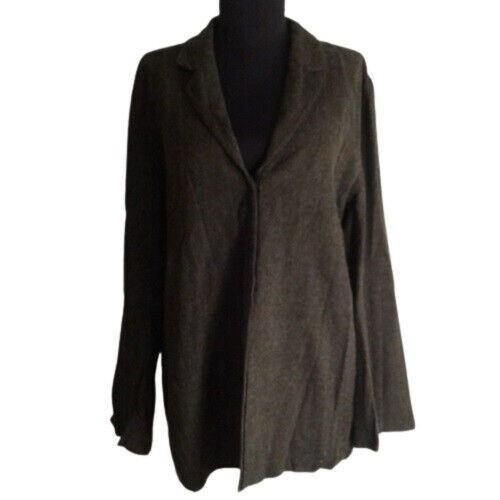 J Jill Size 12 Womens Blazer Jacket Wool Spandex Gray - Picture 1 of 7