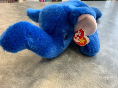 royal blue elephant beanie baby