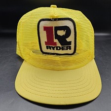 Vtg Ryder Truck Rental Full Mesh Snapback Hat