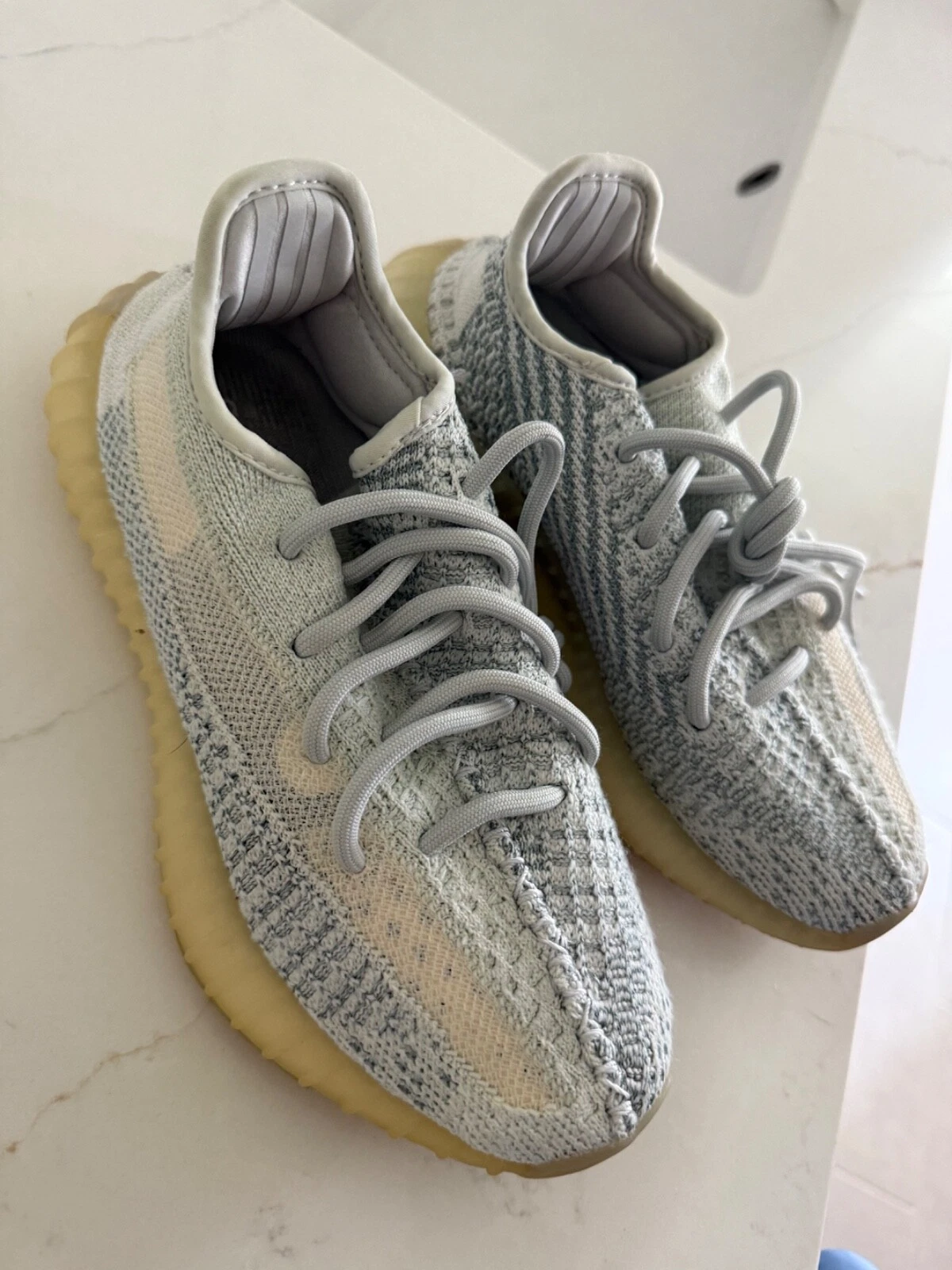 Taglia 9 Adidas Yeezy Boost 350 V2 Cloud Bianco Antiriflesso