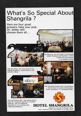 Hotel Shangrila Kathmandu Nepal 1987 Was Also Spezial ? Anzeige
