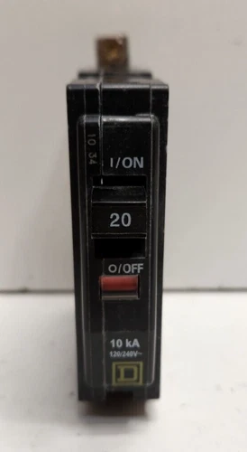 NEW OLD STOCK! SQUARE D 20 AMP 120/240V CIRCUIT BREAKER QOB120