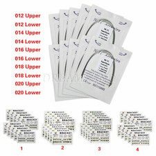 100 Orthodontic Dental Arch Wire Niti Round/10 Bracket Brace Mini MBT/Roth 3/345