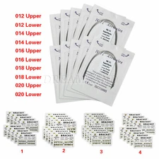 100*Orthodontic Dental Arch Wire Niti Round/10 Bracket Brace Mini MBT/Roth 3/345