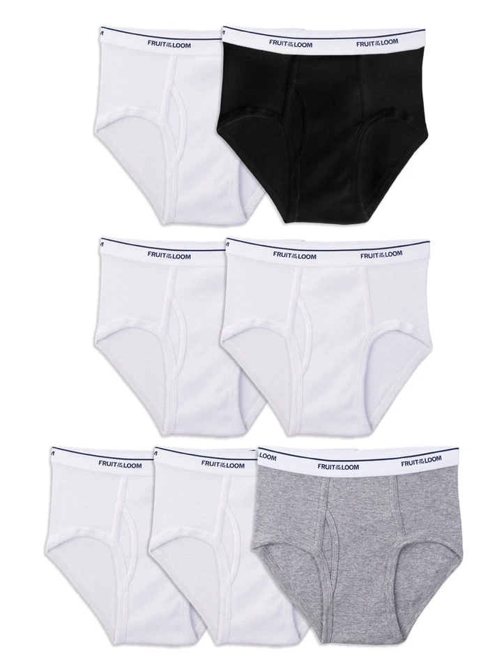 Fruit of the Loom Boys' Cotton Briefs, 7 Pack, Sizes XS-XL - Image 4 of 4