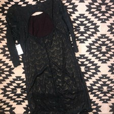NWT Free People Medium Half- Sleeve Knee Length Lace Dress