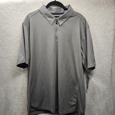 Oakley Polo XL Gray Grigio Scuro 1/4 Zip Golf Crew Business Preppy Athleisure