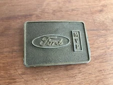 Vintage Ford Motor Company MVP Metal Belt Buckle Employee Appreciation