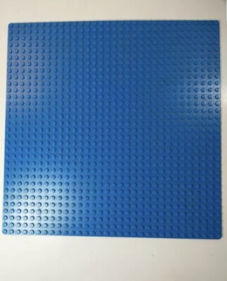 Lego Blue 32x32 flat base plate platform 10x10 inch Rounded corners