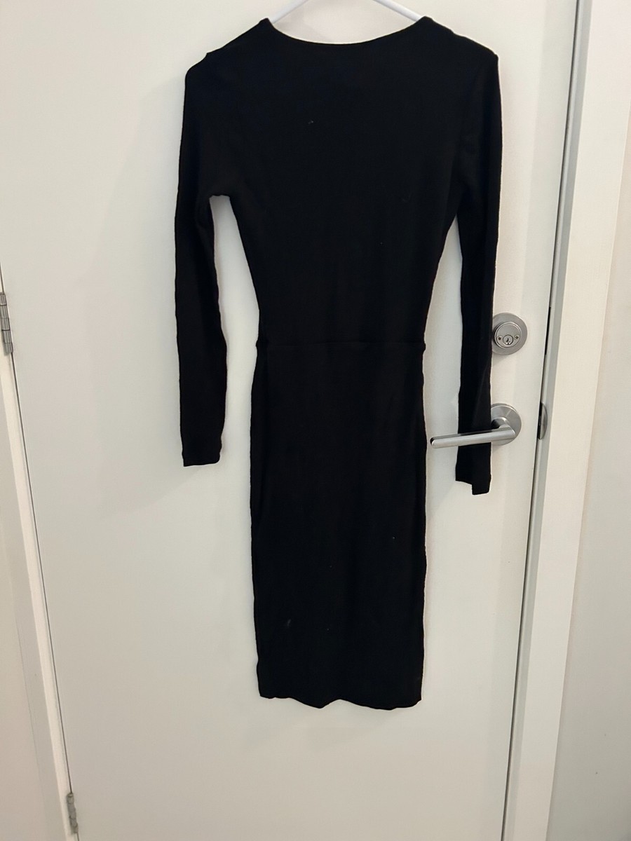 kookai black long sleeve dress Sleeve Midi Dress Long Sleeve Bodycon Dress Canada Buy Claire Long Sleeve  Dress Black Online KOOKA