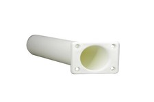 Pactrade Marine Boat Kayak Plastic Flush Mount Square Head White Rod Holder 30 
