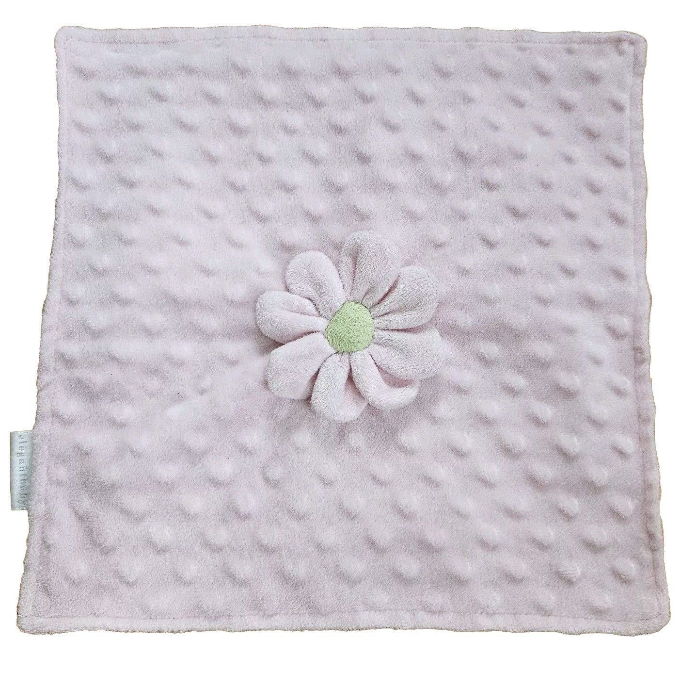 Elegant Baby Light Pink Flower Fleece Lovey Security Blanket 12
