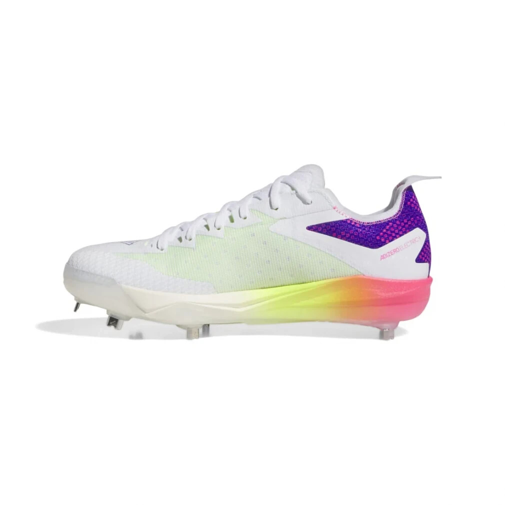 adidas Adizero Electric+ Warp Speed Baseball Cleats White 