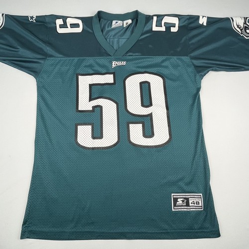 Vintage Mike Mamula Philadelphia Eagles Jersey Sz 48/L Starter Players Inc Green - Picture 3 of 18