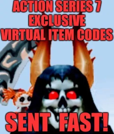 Roblox Action Series 7 Exclusive Virtual Item Code Messaged FAST