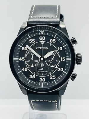 CITIZEN AUTOMATIC 時計 ブラックレザー CITIZEN AUTOMATIC 時計 ブラックレザー