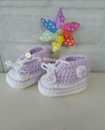Scarpine scarpette stivaletti per neonato * uncinetto lana * portafortuna  star | eBay