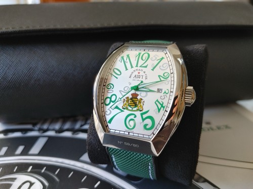 AWI Cintree Curvex Automatic Watch Custom (1 of 80) Franck Muller Patented Model