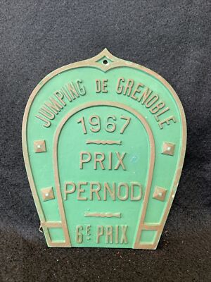 PFERDE PLATTE PFERDEWETTBEWERB 6. Preis PERNOD Jumping De Grenoble 1967
