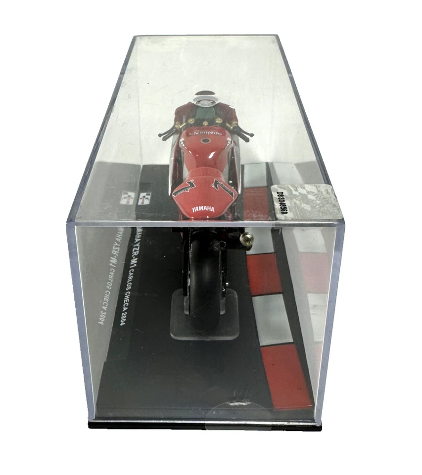 MODELLINO MOTO DIECAST  YAMAHA YZR-M1 CARLOS CHECA 2004 1/24 - Immagine 4 di 4