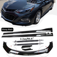 Front Bumper Spoiler Body Kit Side Skirtstrut For Chevy Cruze Glossy Black Front Bumper Spoiler Body Kit Side Skirtstrut For Chevy Cruze Glossy Black