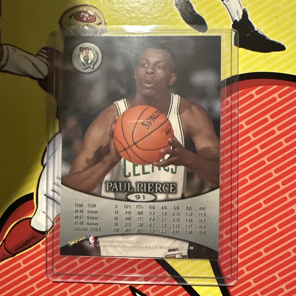 1998-99 Skybox Molten Metal - #91 Paul Pierce (RC) - Image 2 of 2