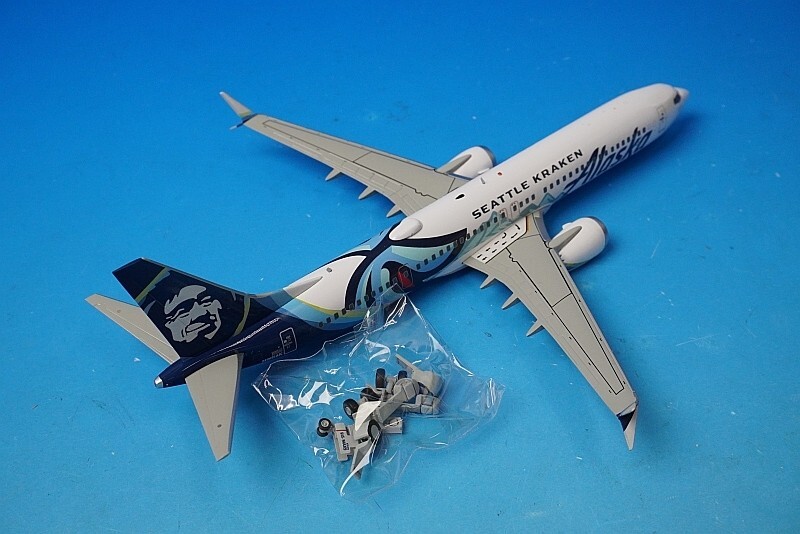 1:200 B737 MAX 9 Alaska SEATTLE KRAKEN N915AK G2ASA1219 Gemini