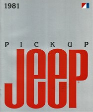 1981 Jeep J-10 J-20 Pickup Truck Models Nos Dealer Sales Brochure