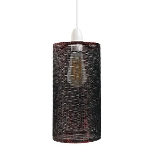 Metal Cylinder Easy Fit Lampshade Ceiling Pendant Light Shade Wire Cage Lighting - Picture 93 of 150