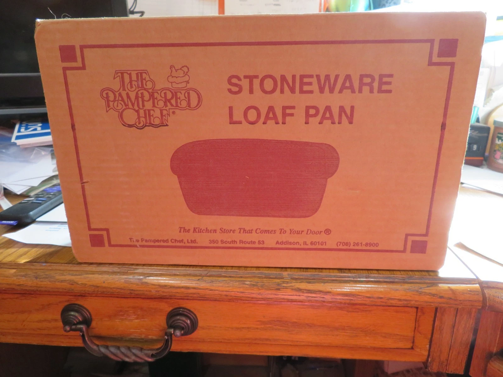 Pampered Chef LTD Stoneware Loaf Pan Family Heritage Classic Collection 4436 NIB