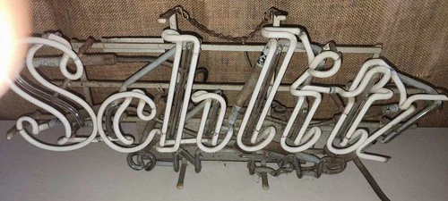 Vintage Schlitz Neon Sign 1968 Jos Schlitz Brewing Company PARTS